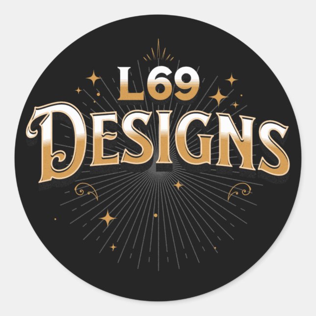 Rond Logo L69 DESIGNS Sticker (Devant)