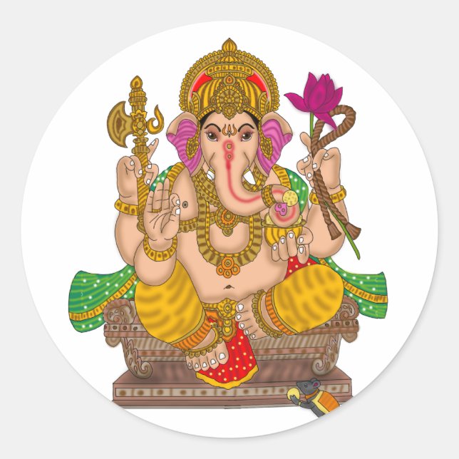 Rond Lord Ganesha Sticker (Devant)