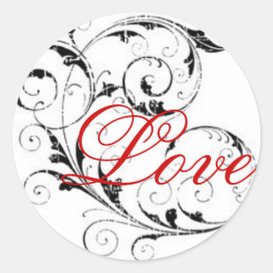 Rond Love in Scroll Sticker