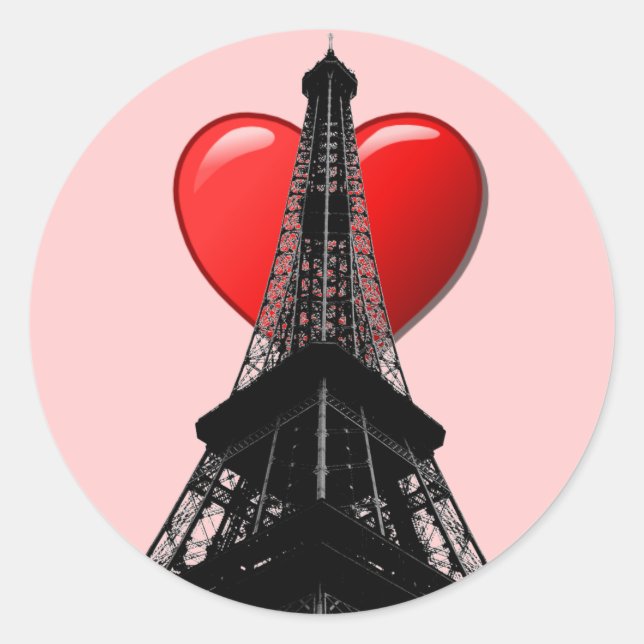 Rond Love Paris Sticker (Devant)