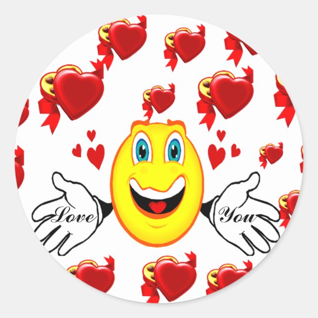 Rond Love You_ Sticker (Devant)