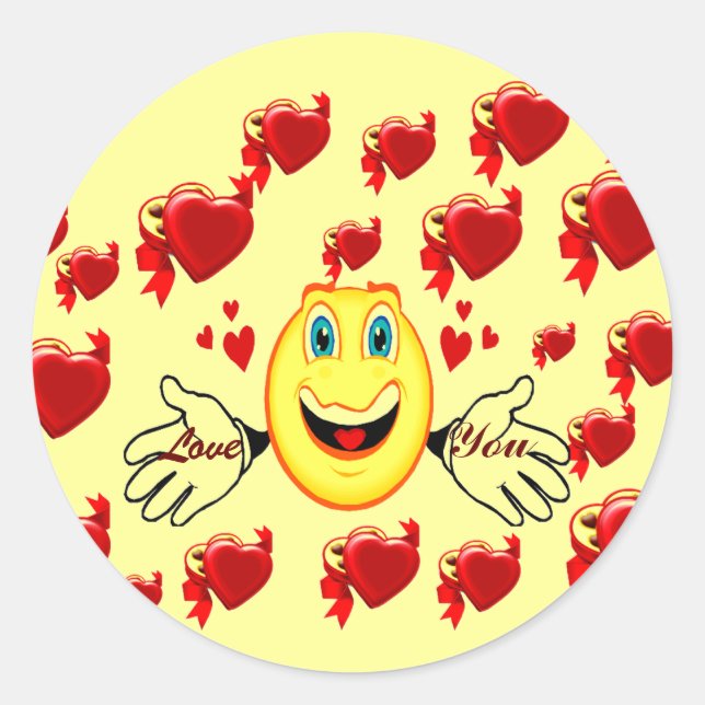 Rond Love You_ Sticker (Devant)