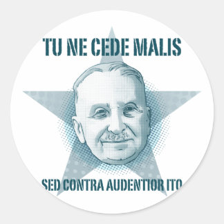 Rond Ludwig von Mises - Sticker Tu Ne Cede Malis