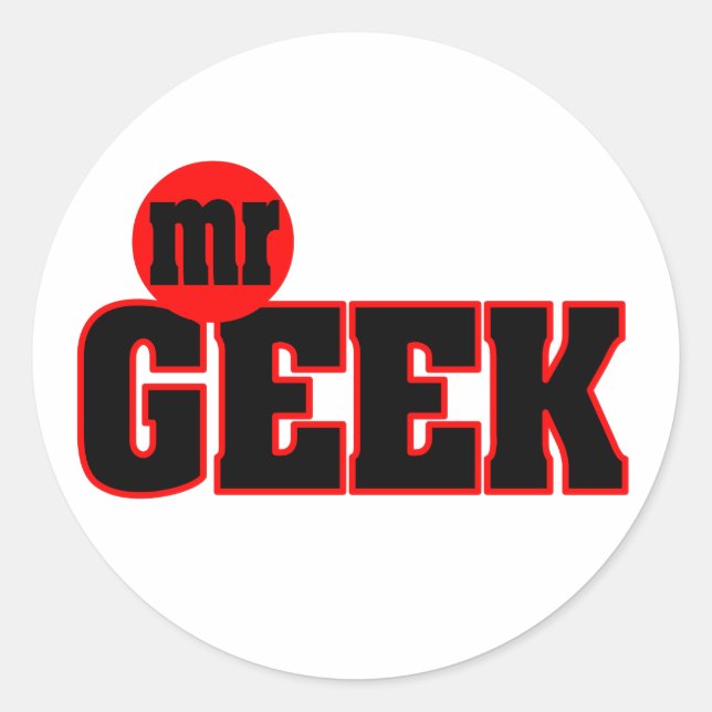 Rond M. Sticker Geek (Devant)