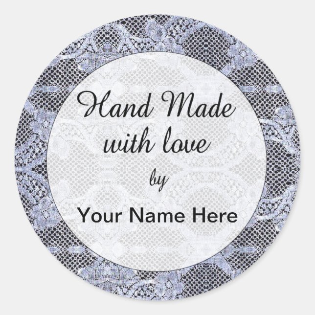 Rond Main Fabriquée Avec Sticker D'Amour (Devant)