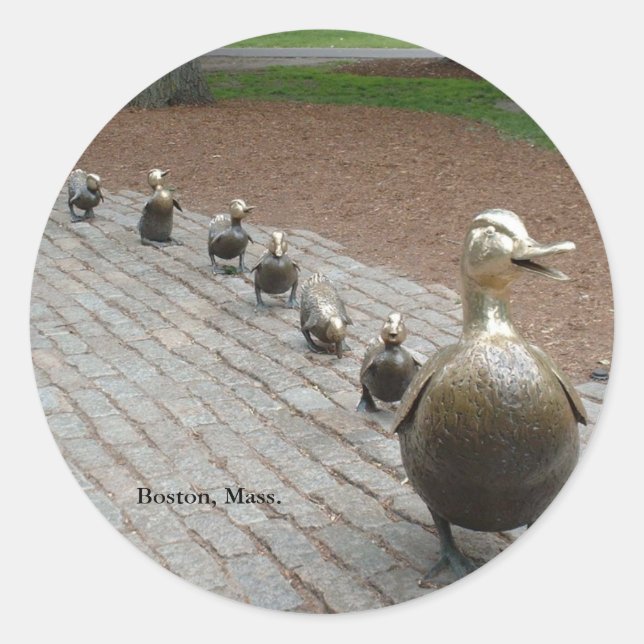 Rond Make Way for Ducklings! Sticker (Devant)
