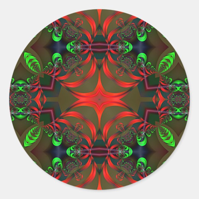 Rond Mandala 1 fractal - Sticker (Devant)