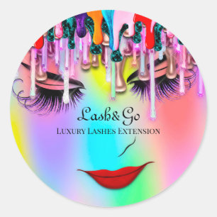 Rond Maquillage Artiste Lashes Produit Sticker Beauté N