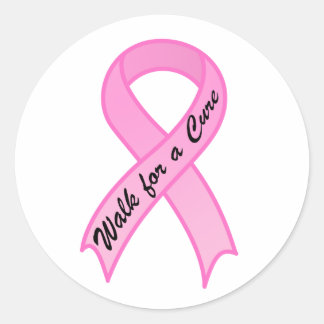 Rond Marche pour un Sticker à ruban rose pur