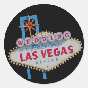 Rond MARIAGE Dans Fabulous Las Vegas Sticker