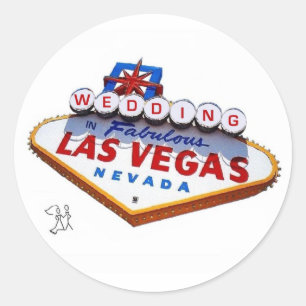 Rond MARIAGE Dans Fabulous Las Vegas Sticker
