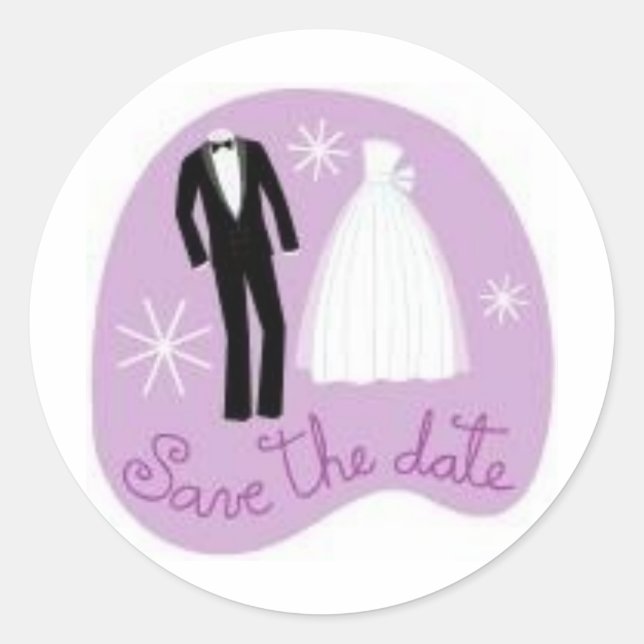 Rond Mariage Enregistrer la date Sticker 3 (Devant)