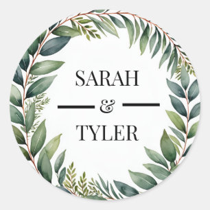 ROND MARIAGE STICKER EUCALYPTUS WREATT