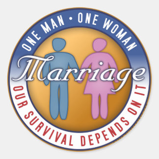 Rond Mariage "Un homme... Sticker One Woman"