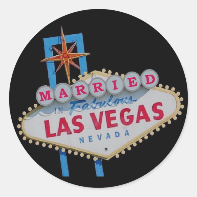 Rond MARIÉ Dans Fabulous Las Vegas Sticker (Devant)