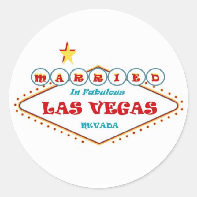 Rond MARIÉ Dans Fabulous Las Vegas Sticker (Devant)