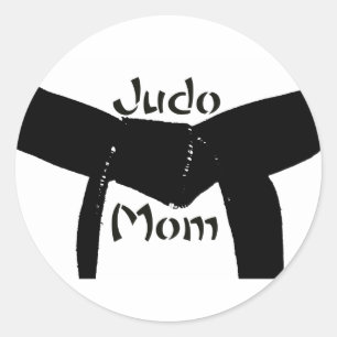 Rond Martial Arts Black Belt Judo Maman Sticker
