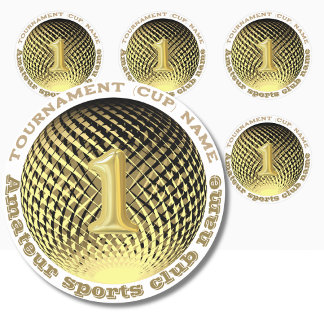 Rond Médaille d'or, Sticker champion numéro un