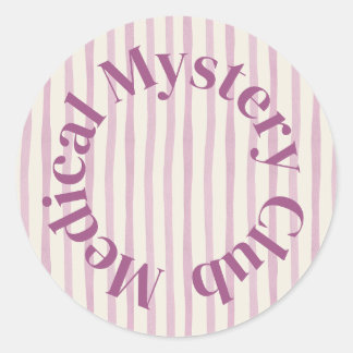 Rond 'Medical Mystery Club' Cute Health Humor Sticker