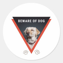 Méfiez-vous du chien Sticker