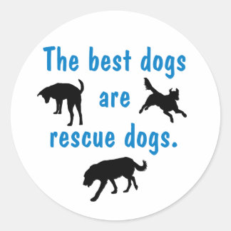Rond Meilleur Sticker Chiens