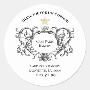 Rond Merci Boulangerie Produit Sticker Vintage