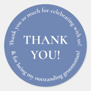 Rond Merci de mariage Favor Sticker de mariage