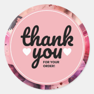 Rond Merci d'entreprise pour votre sticker de commande