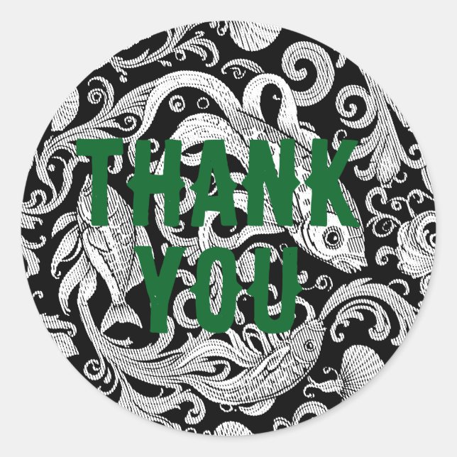 Rond merci goldfish Sticker (Devant)