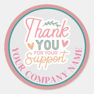 Rond Merci Pour Votre Sticker De Support