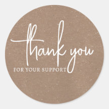 Merci Vintage Brown pour votre Sticker de support