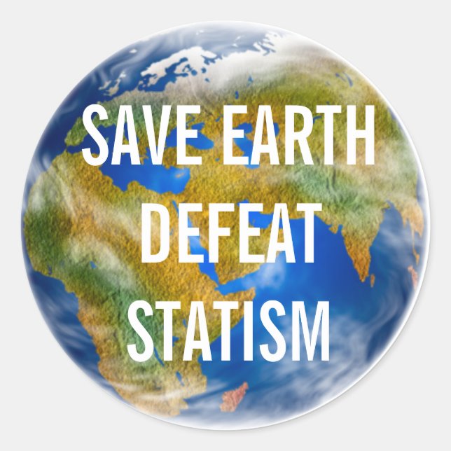 Rond Message Personnalisé Au Sticker Mondial (Devant)