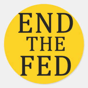 Rond METTRE FIN AU Sticker FED