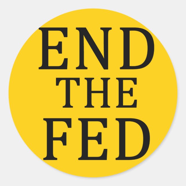 Rond METTRE FIN AU Sticker FED (Devant)