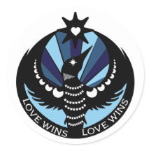 Minnesota Loon Resistance Design Love Wins Sticker