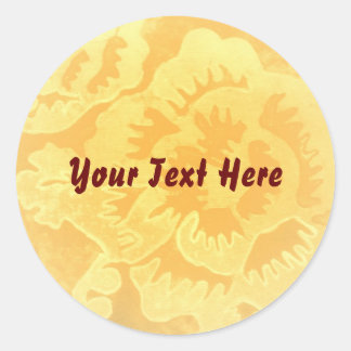 Rond modèle Sticker "Golden Fantsy"