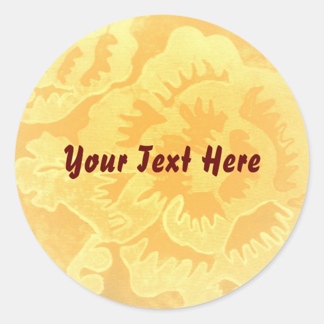 Rond modèle Sticker "Golden Fantsy" (Devant)