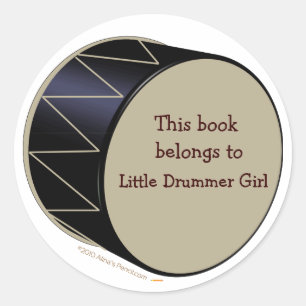 Rond Modèle Sticker Personnalisable Bass Drum Boplate