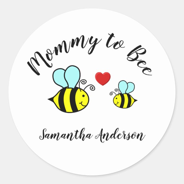 Rond Mommy to Bee - Sticker Cercle (Devant)