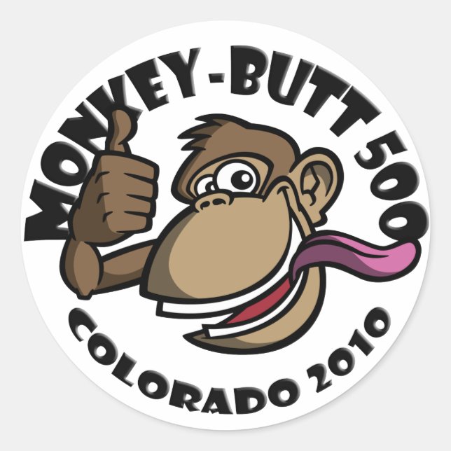 Rond Monkey Butt 500 - Colorado 2010 - Sticker - Noir (Devant)