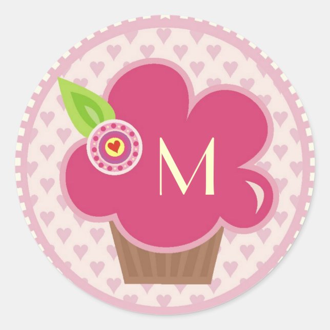 ROND MONOGRAM CUPPYCAKE CUTIE STICKER (Devant)