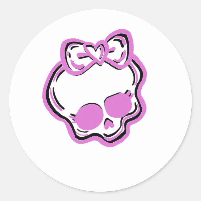 Rond Monster haut Sticker 2 couleurs (Devant)