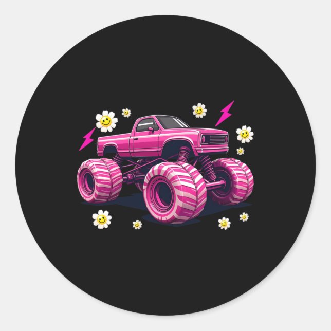 Rond Monstre Cady - Sticker Sympa Et Éffrayant (Devant)
