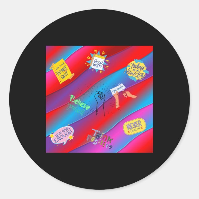 Rond Montage motivationnel - Sticker de puissance posit (Devant)