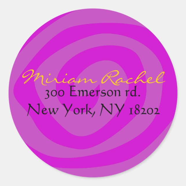 Rond MOTHER NATURE SWIRL Bat Bar Mitzvah Sticker (Devant)