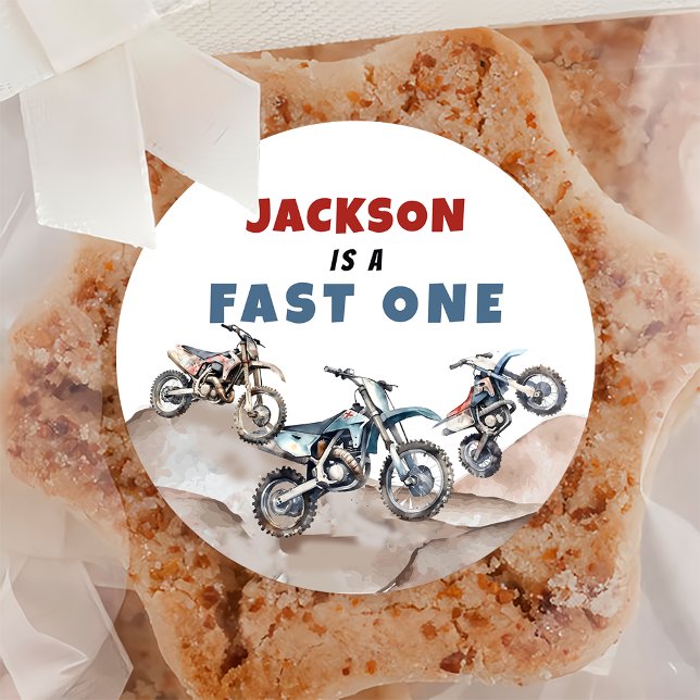 Rond Moto Dirt Vélo Anniversaire Sticker (Créateur téléchargé)