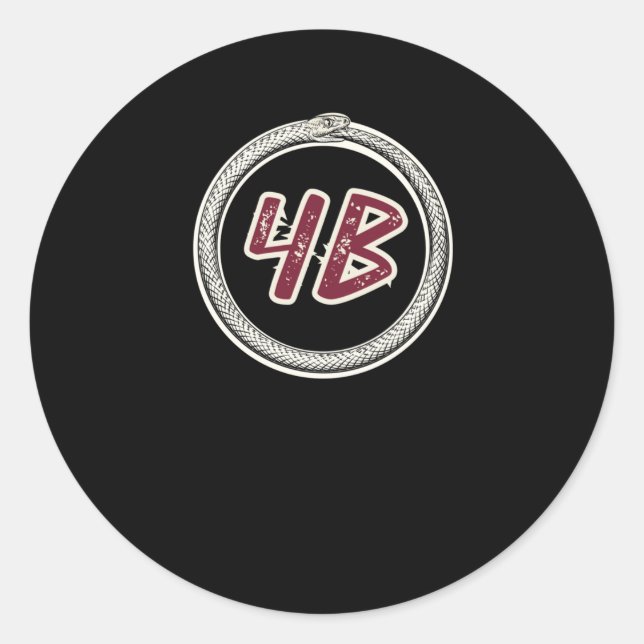 Rond Mouvement Ouroboros Snake #4b Sticker (Devant)