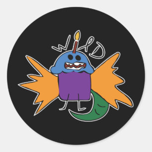Rond Muffin sauvage - Sticker