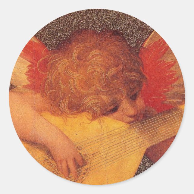 Rond Musicien angélique - Sticker (Devant)
