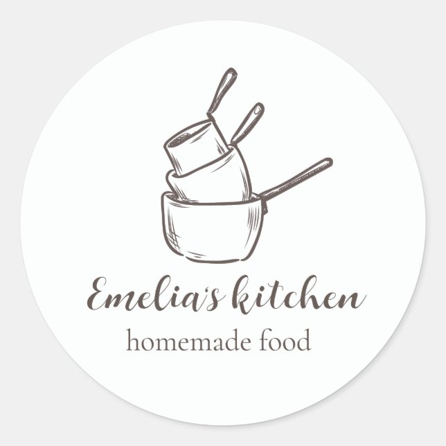 Rond My tiny kitchen logo Sticker (Devant)
